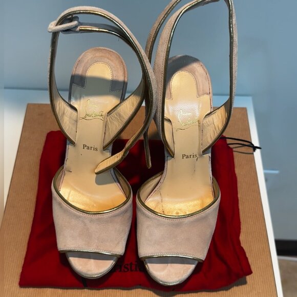 Christian Louboutin Louloudance 140 Slingback Heels – Size 36.5 (US 6) - Picture 2 of 6